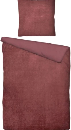 Micorfaser Wende Bettwäsche altrosa Polyester B/L: ca. 135x200 cm