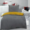 Microfaser Bettwäsche Cashmere touch anthrazit Polyester B/L: ca. 135x200 cm