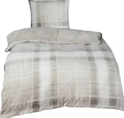 Microfaser Bettwäsche Cashmere touch natur Polyester B/L: ca. 135x200 cm