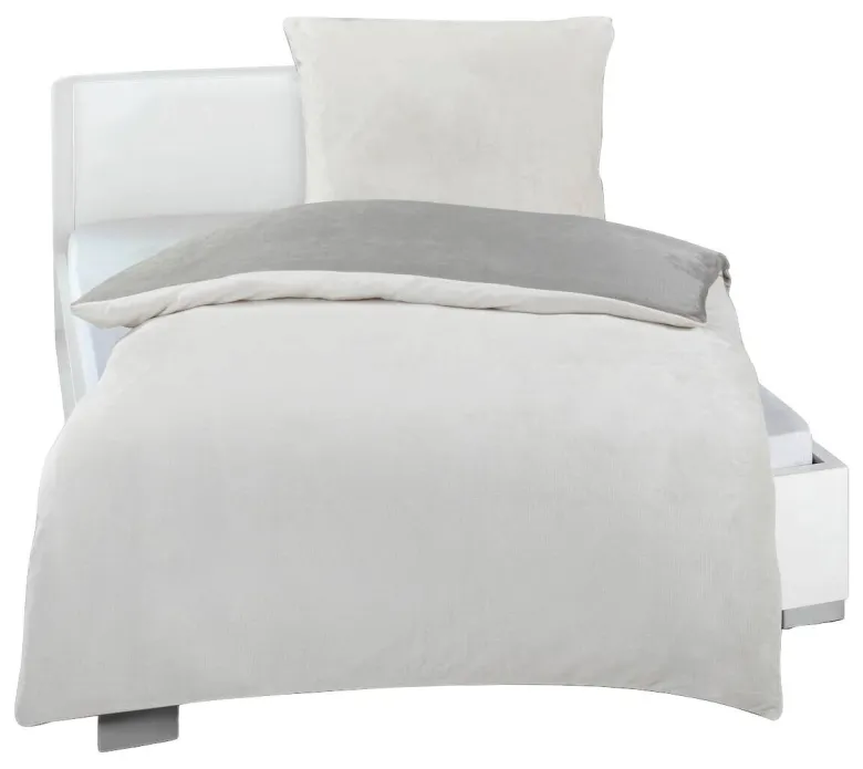Microfaser Bettwäsche Cashmere touch taupe Polyester B/L: ca. 135x200 cm