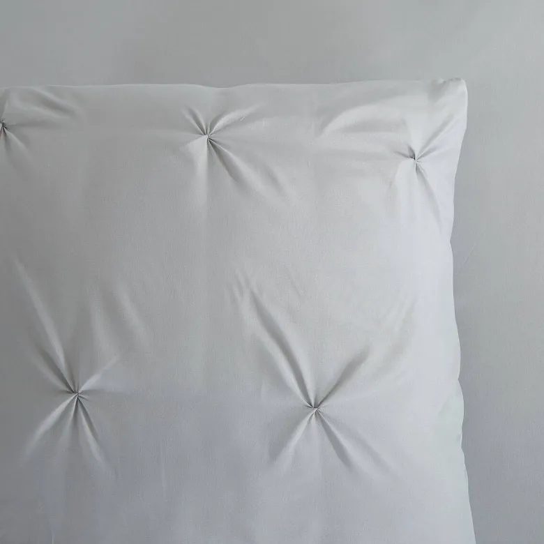 Microfaser Bettwäsche Elegance silber Polyester B/L: ca. 155x220 cm