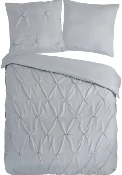 Microfaser Bettwäsche Elegance silber Polyester B/L: ca. 155x220 cm
