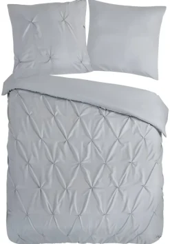 Microfaser Bettwäsche Elegance silber Polyester B/L: ca. 135x200 cm