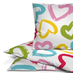 Microfaser Bettwäsche multicolor Polyester B/L: ca. 135x200 cm