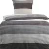 Microfaser Wende Bettwäsche Cashmere touch grau Polyester B/L: ca. 135x200 cm