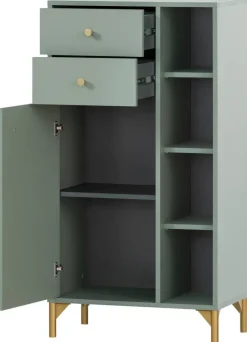 Midischrank Ando Pistazie B/H/T: ca. 60,2x114,4x33,05 cm