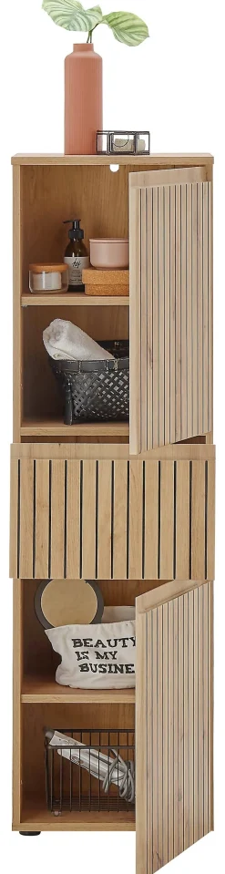 Midischrank Austin Artisan Oak Nachbildung B/H/T: ca. 40x136x31 cm
