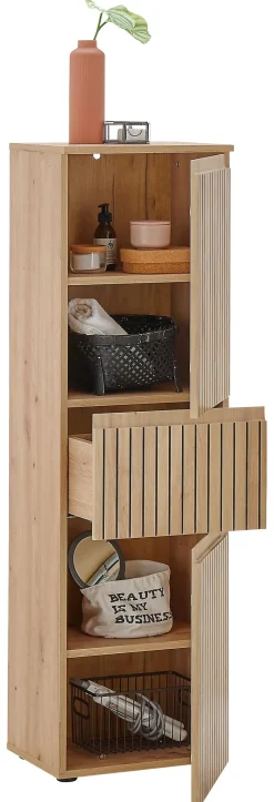 Midischrank Austin Artisan Oak Nachbildung B/H/T: ca. 40x136x31 cm