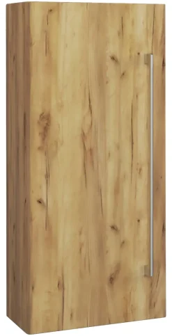 Midischrank Badinos Eiche Honig Nachbildung Alu Optik B/H/T: ca. 33x75x22 cm