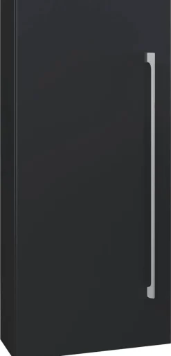 Midischrank Badinos schwarz Alu Optik B/H/T: ca. 33x75x22 cm