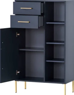 Midischrank Kent dunkelblau B/H/T: ca. 67,1x117,4x33,1 cm