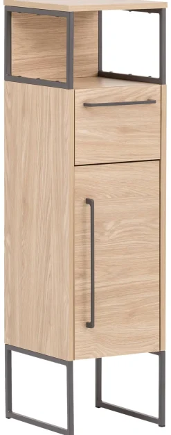Midischrank Limone Eiche hell Nachbildung B/H/T: ca. 30,4x112,5x33,1 cm