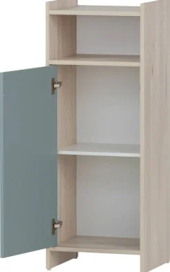 Midischrank Lindholm Sandeiche Nachbildung taubenblau B/H/T: ca. 40,2x104x33 cm