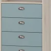 Midischrank Lindholm Sandeiche Nachbildung taubenblau B/H/T: ca. 60,1x104x33 cm