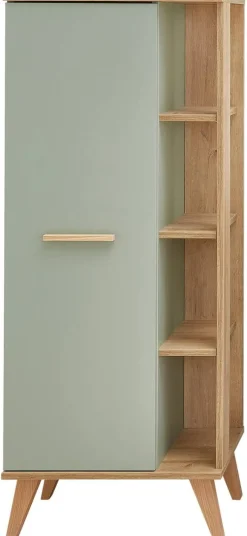 Midischrank Quickset 963 salbei Nachbildung Eiche Riviera Nachbildung B/H/T: ca. 50,5x120x33 cm