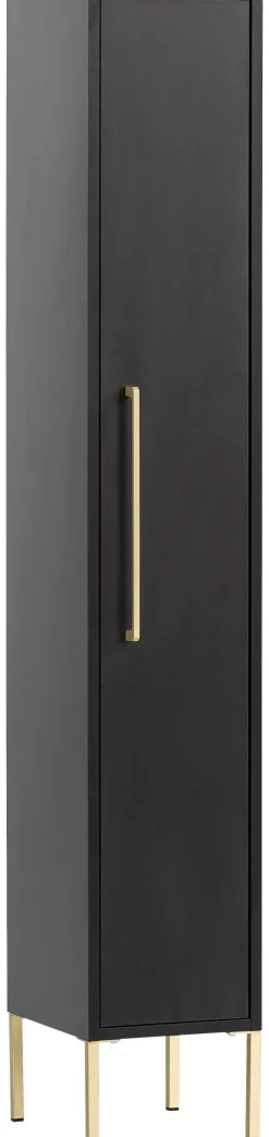 Midischrank Sarah schwarz B/H/T: ca. 25x154,7x30 cm