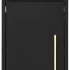 Midischrank Sarah schwarz B/H/T: ca. 30,4x130,6x21,8 cm