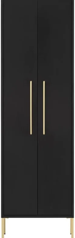 Midischrank Sarah schwarz B/H/T: ca. 46,2x154,7x30,1 cm