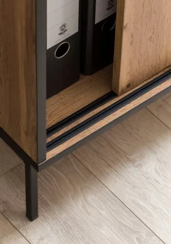 Midischrank Serie 2000 Eiche Landhaus Nachbildung B/H/T: ca. 100,1x96,6x41 cm