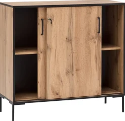 Midischrank Serie 2000 Eiche Landhaus Nachbildung B/H/T: ca. 100,1x96,6x41 cm