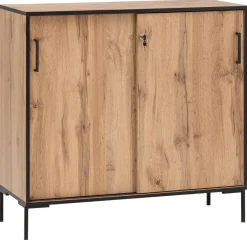 Midischrank Serie 2000 Eiche Landhaus Nachbildung B/H/T: ca. 100,1x96,6x41 cm