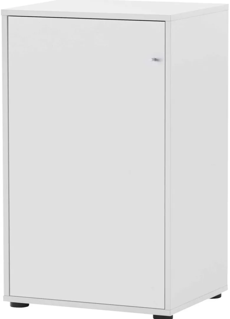 Midischrank Serie 400 perlweiß Optik B/H/T: ca. 50,9x83,6x41 cm