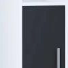 Midischrank Zalo weiß schwarz B/H/T: ca. 30x95x30 cm