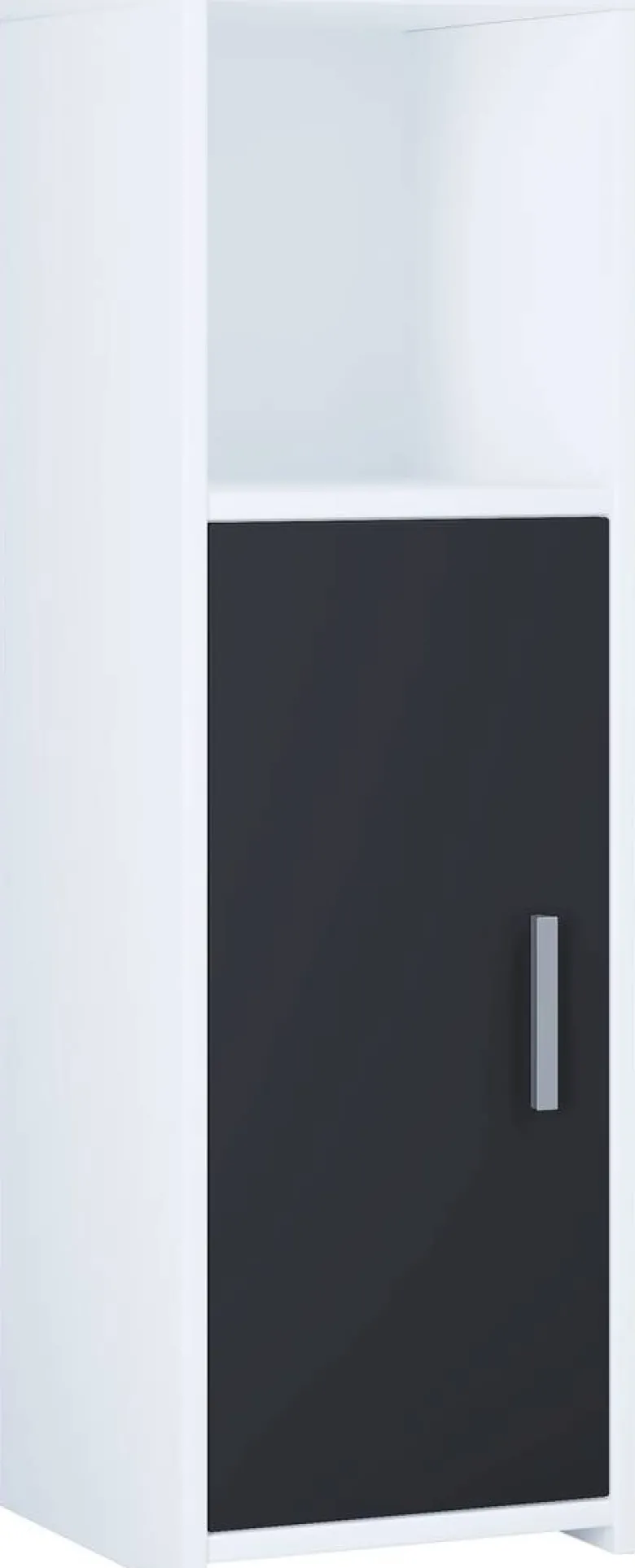 Midischrank Zalo weiß schwarz B/H/T: ca. 30x95x30 cm