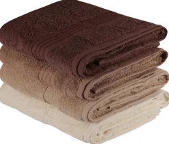 Mijolnir Frottier-Set beige Baumwolle B/L: ca. 70x140 cm