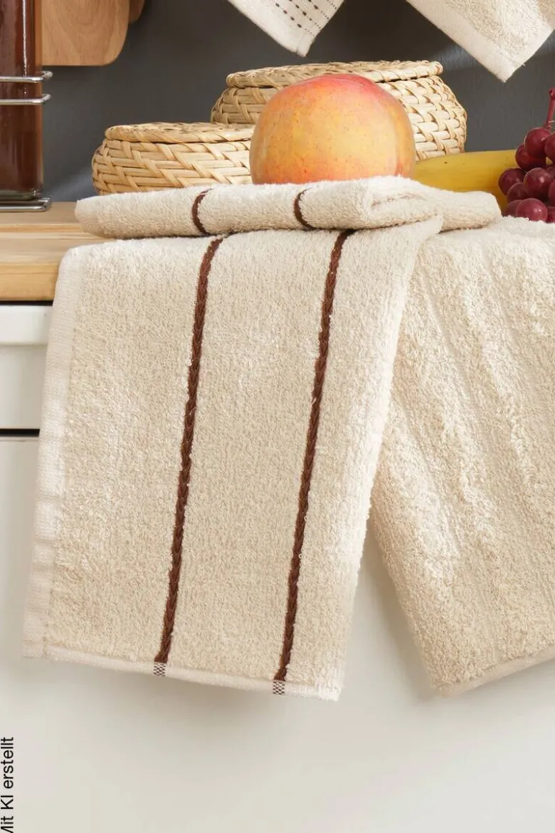 Mijolnir Frottier-Set beige Baumwolle B/L: ca. 30x50 cm