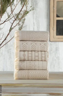 Mijolnir Frottier-Set beige Baumwolle (recycelt) B/L: ca. 38x68 cm