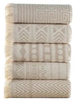 Mijolnir Frottier-Set beige Baumwolle (recycelt) B/L: ca. 38x68 cm
