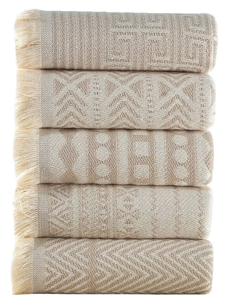 Mijolnir Frottier-Set beige Baumwolle (recycelt) B/L: ca. 38x68 cm