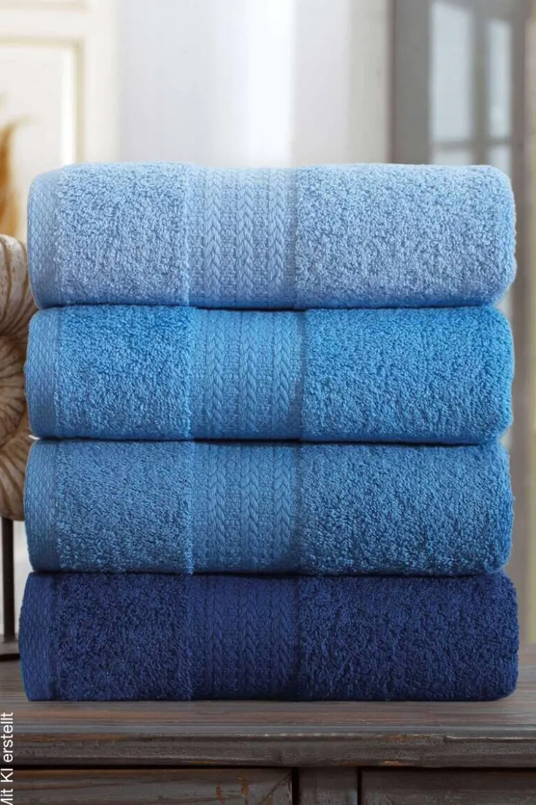 Mijolnir Frottier-Set blau Baumwolle B/L: ca. 50x85 cm