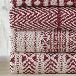 Mijolnir Frottier-Set bordeauxrot Baumwolle B/L: ca. 38x65 cm