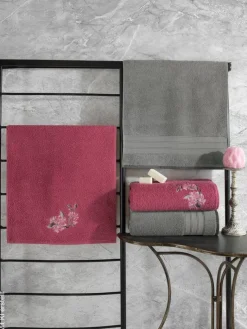 Mijolnir Frottier-Set grau Baumwolle B/L: ca. 50x90 cm