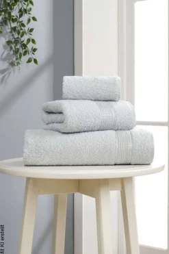 Mijolnir Frottier-Set hellgrau Baumwolle B/T/L: ca. 50x50x85 cm
