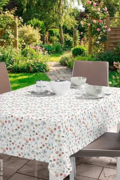 Milano Abwaschbarer Tischbelag Wiesenblumen bunt B: ca. 140 cm