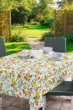 Milano Abwaschbarer Tischbelag Früchte Modern orange B: ca. 140 cm