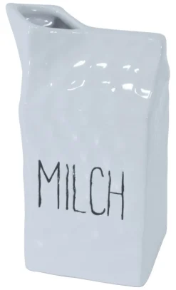 Milchkanne weiß Porzellan