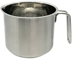 Milchtopf silber Edelstahl D: ca. 12 cm