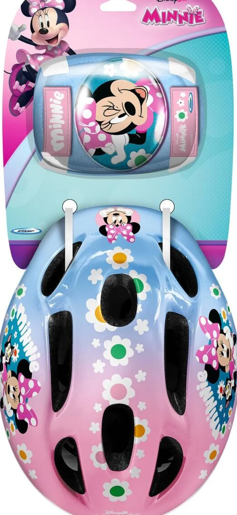 Minnie /Disney Kinderhelm mit Polstern bunt bunt