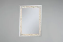 Mirrors & More LED-Spiegel Hermine glasklar B/H: ca. 50x70 cm