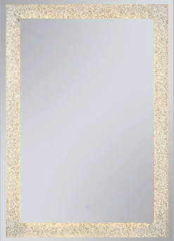Mirrors & More LED-Spiegel Hermine glasklar B/H: ca. 50x70 cm