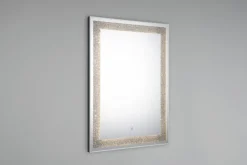 Mirrors & More LED-Spiegel Hermine glasklar B/H: ca. 50x70 cm