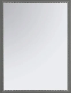 Mirrors & More Rahmenspiegel grau Perlgrau B/H: ca. 34x45 cm