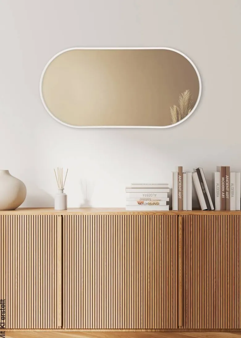 Mirrors & More Rahmenspiegel sand Sand B/H: ca. 40x80 cm