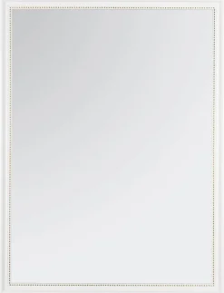 Mirrors & More Rahmenspiegel weiß perlweiß B/H: ca. 34x45 cm