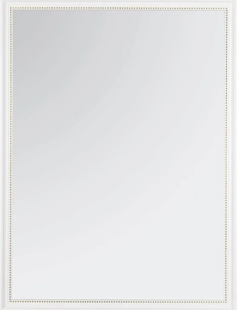 Mirrors & More Rahmenspiegel weiß perlweiß B/H: ca. 34x45 cm