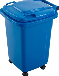 Mülleimer blau
